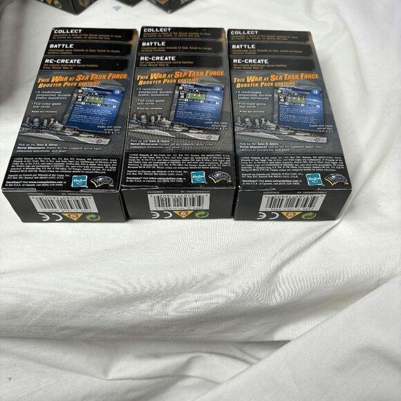 Axis & Allies War at Sea Task Force! 3 Booster Packs! RARE OOP War Games! - Picture 5 of 6